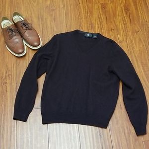 Calvin Klein Merino Wool V Neck Sweater Size Large